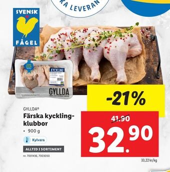 Lidl Färska kycklingklubbor erbjuda