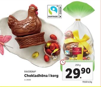 Lidl Chokladhöna i korg erbjuda
