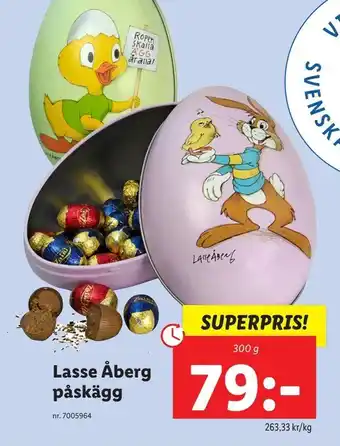Lidl Lasse Åberg påskägg erbjuda