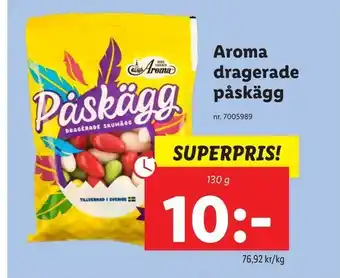 Lidl Aroma dragerade påskägg erbjuda