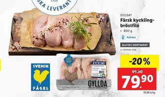Lidl Färsk kycklingbröstfilé erbjuda