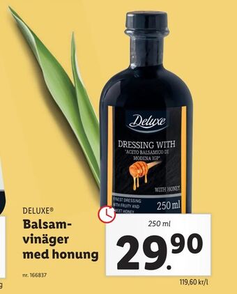 Lidl Balsamvinäger med honung erbjuda