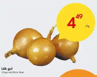 Snabbgross Lök gul 10 kg erbjuda