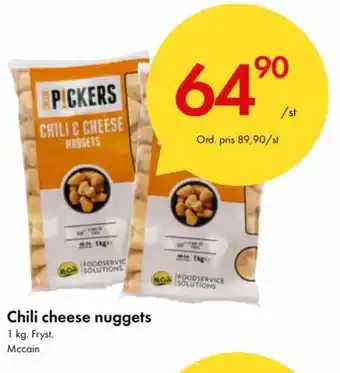 Snabbgross McCain Chili cheese nuggets 1 kg erbjuda