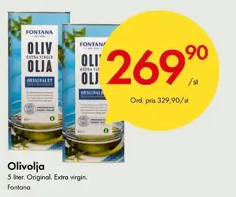 Snabbgross Fontana Olivolja 5 liter erbjuda