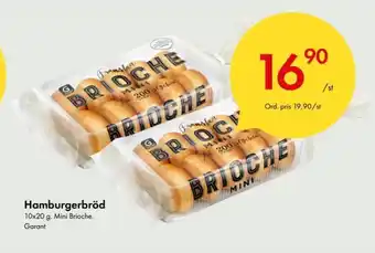 Garant Hamburgerbröd 10x20 g
