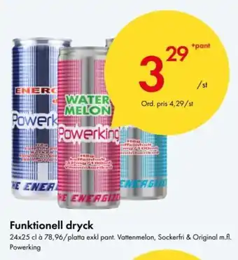 Snabbgross Powerking Funktionell dryck 24x25 cl. erbjuda