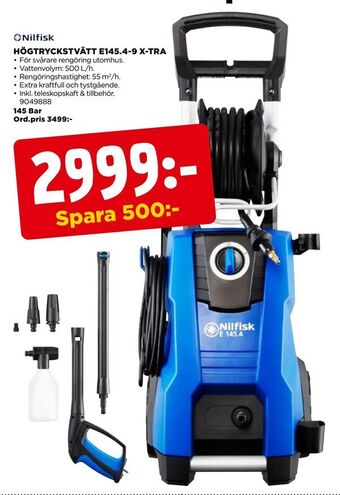 Jem&Fix Högtryckstvätt e145,4-9 x-tra erbjuda