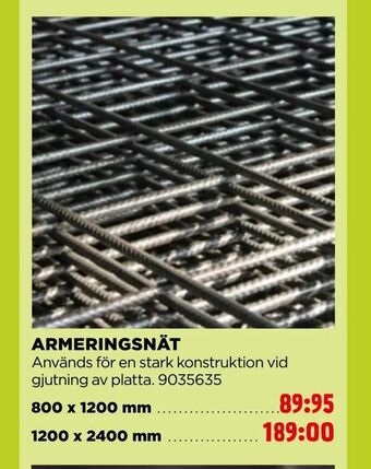Jem&Fix Armeringsnät erbjuda