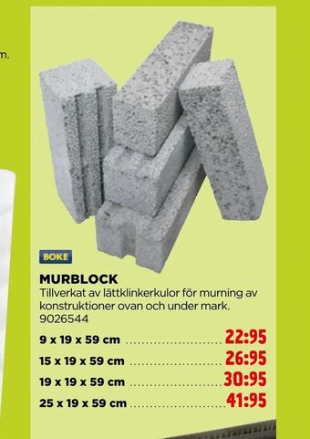Jem&Fix Murblock erbjuda
