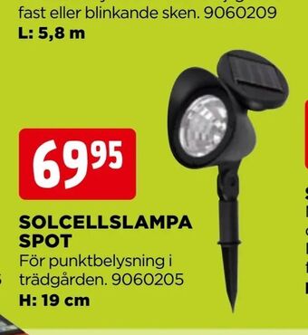 Jem&Fix Solcellslampa spot erbjuda