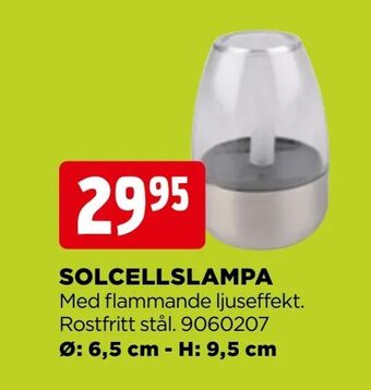 Jem&Fix Solcellslampa erbjuda