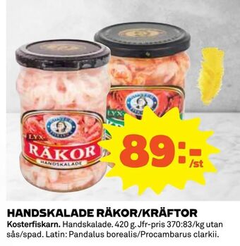 Coop Daglivs Handskalade räkor/kräftor erbjuda