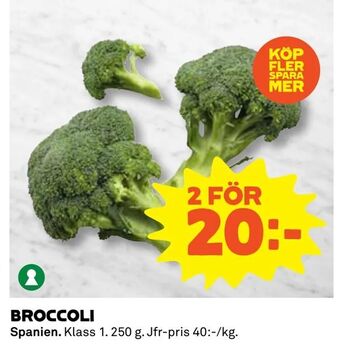 Coop Daglivs Broccoli erbjuda