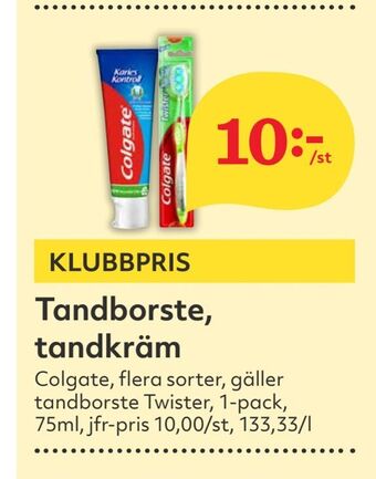 Hemköp Tandborste, tandkräm erbjuda