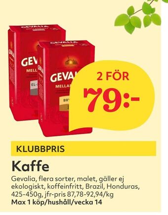 Hemköp Kaffe erbjuda