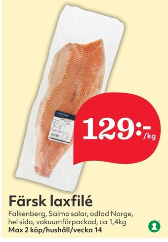 Hemköp Färsk laxfilé erbjuda