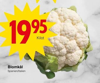 Matöppet Blomkål erbjuda