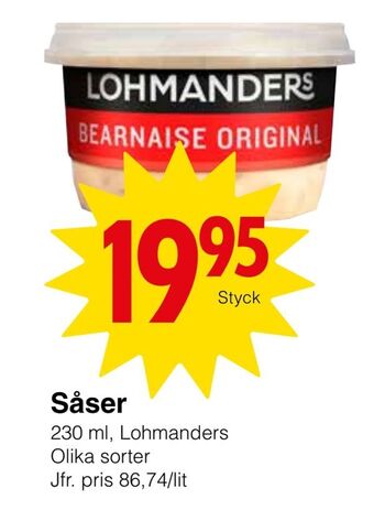 Matöppet Såser erbjuda
