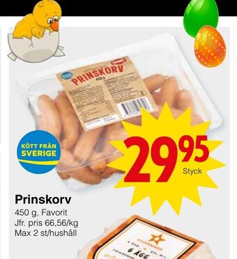 Matöppet Prinskorv erbjuda