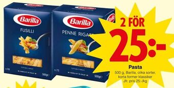 Matöppet Pasta erbjuda