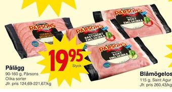 Matöppet Pålägg erbjuda