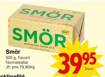 Matöppet Smör erbjuda