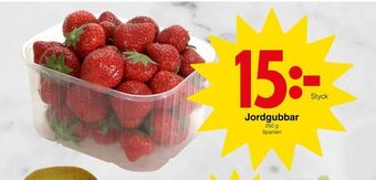Matöppet Jordgubbar erbjuda