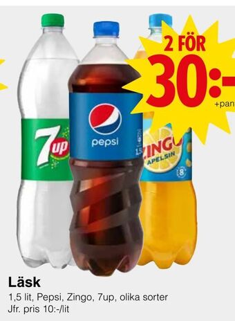 Matöppet Läsk erbjuda