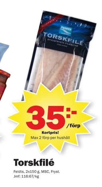 Pekås Torskfilé erbjuda