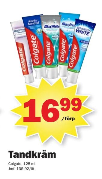Pekås Tandkräm erbjuda