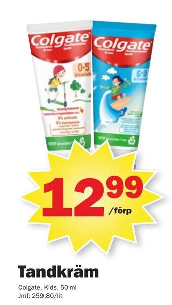 Pekås Tandkräm erbjuda