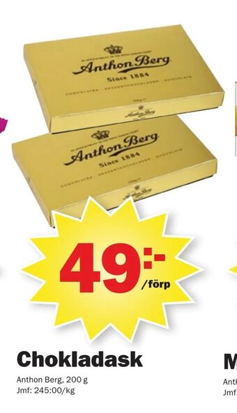 Pekås Chokladask erbjuda