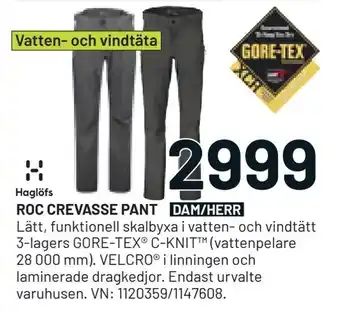 XXL Roc crevasse pant dam/herr. erbjuda