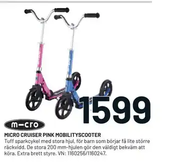 XXL Micro cruiser pink mobilityscooter erbjuda