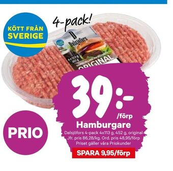 City Gross Hamburgare erbjuda