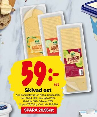 City Gross Skivad ost erbjuda