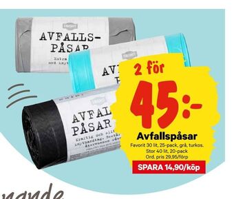 City Gross Avfallspåsar erbjuda