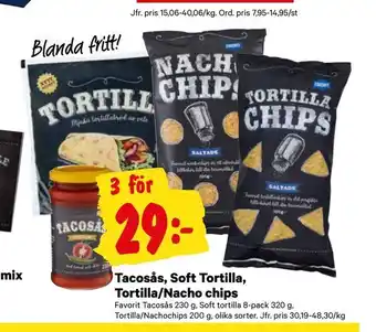 City Gross Tacosås, Soft Tortilla, Tortilla/Nacho chips erbjuda
