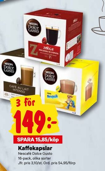 City Gross Kaffekapslar erbjuda