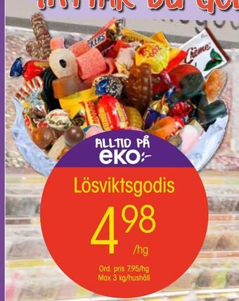 EKO Lösviktsgodis erbjuda