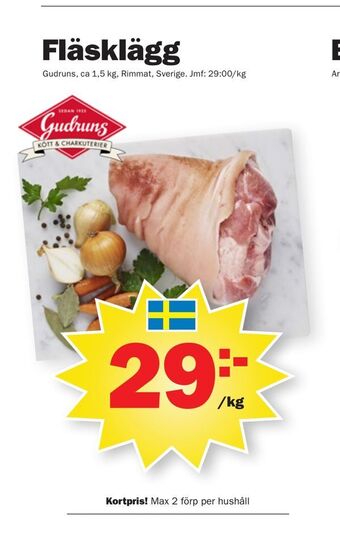 Pekås Fläsklägg erbjuda