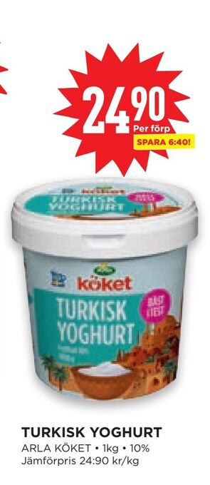Willys Hemma Turkisk yoghurt erbjuda