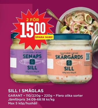 Willys Hemma Sill i småglas erbjuda