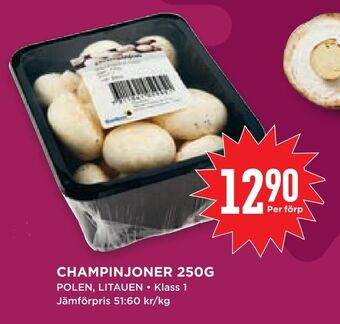 Willys Hemma Champinjoner 250g erbjuda