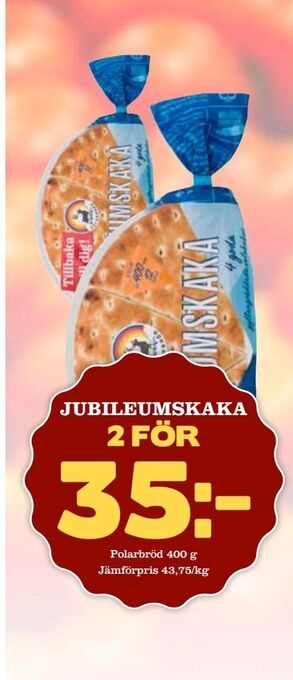 Bonum Matmarknad Jubileumskaka erbjuda