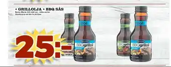 Din Mat grillolja • bbq sås erbjuda