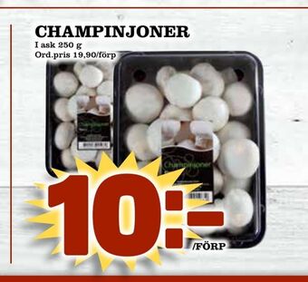 Din Mat Champinjoner erbjuda
