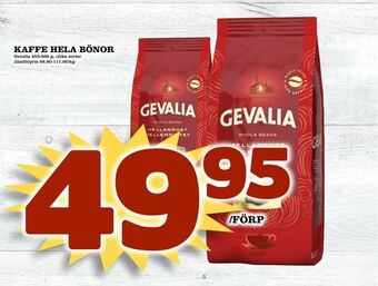 Nelins Kaffe hela bönor erbjuda