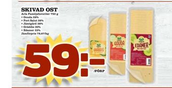 Nelins Skivad ost erbjuda